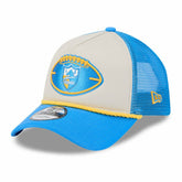2024 Sideline Historic 9FORTY A-Frame Trucker Adjustable Hat - Los Angeles Chargers