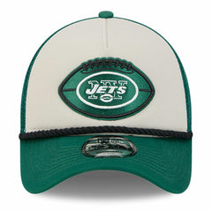 2024 Sideline Historic 9FORTY A-Frame Trucker Adjustable Hat - New York Jets