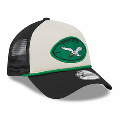 2024 Sideline Historic 9FORTY A-Frame Trucker Adjustable Hat - Philadelphia Eagles