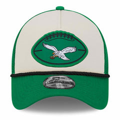 2024 Sideline Historic 9FORTY A-Frame Trucker Adjustable Hat - Philadelphia Eagles