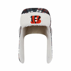 Sideline Plaid Sherpa Trapper Hat - Cincinnati Bengals