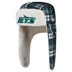 Sideline Plaid Sherpa Trapper Hat - New York Jets