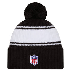 Youth 2024/25 Sideline Cuffed Knit Hat with Pom - New York Jets