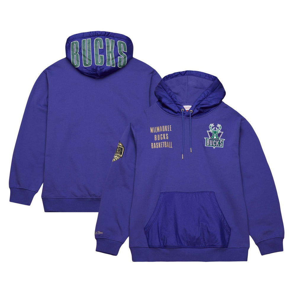 NBA Milwaukee Bucks Team OG 2.0 Vintage Logo Fleece Pullover Hoodie
