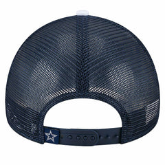 Sport Night Color Block 9FORTY A-Frame Trucker Adjustable Hat - Dallas Cowboys