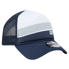 Youth Sport Night Color Block 9FORTY A-Frame Trucker Adjustable Hat - Dallas Cowboys