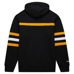 NHL Black Boston Bruins Mitchell & Ness Head Coach Pullover Hoodie