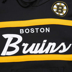 NHL Black Boston Bruins Mitchell & Ness Head Coach Pullover Hoodie