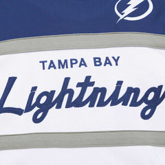 NHL White/Blue Tampa Bay Lightning Mitchell & Ness Head Coach Pullover Hoodie