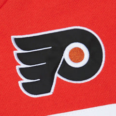 NHL Black/Orange Philadelphia Flyers Mitchell & Ness Head Coach Pullover Hoodie