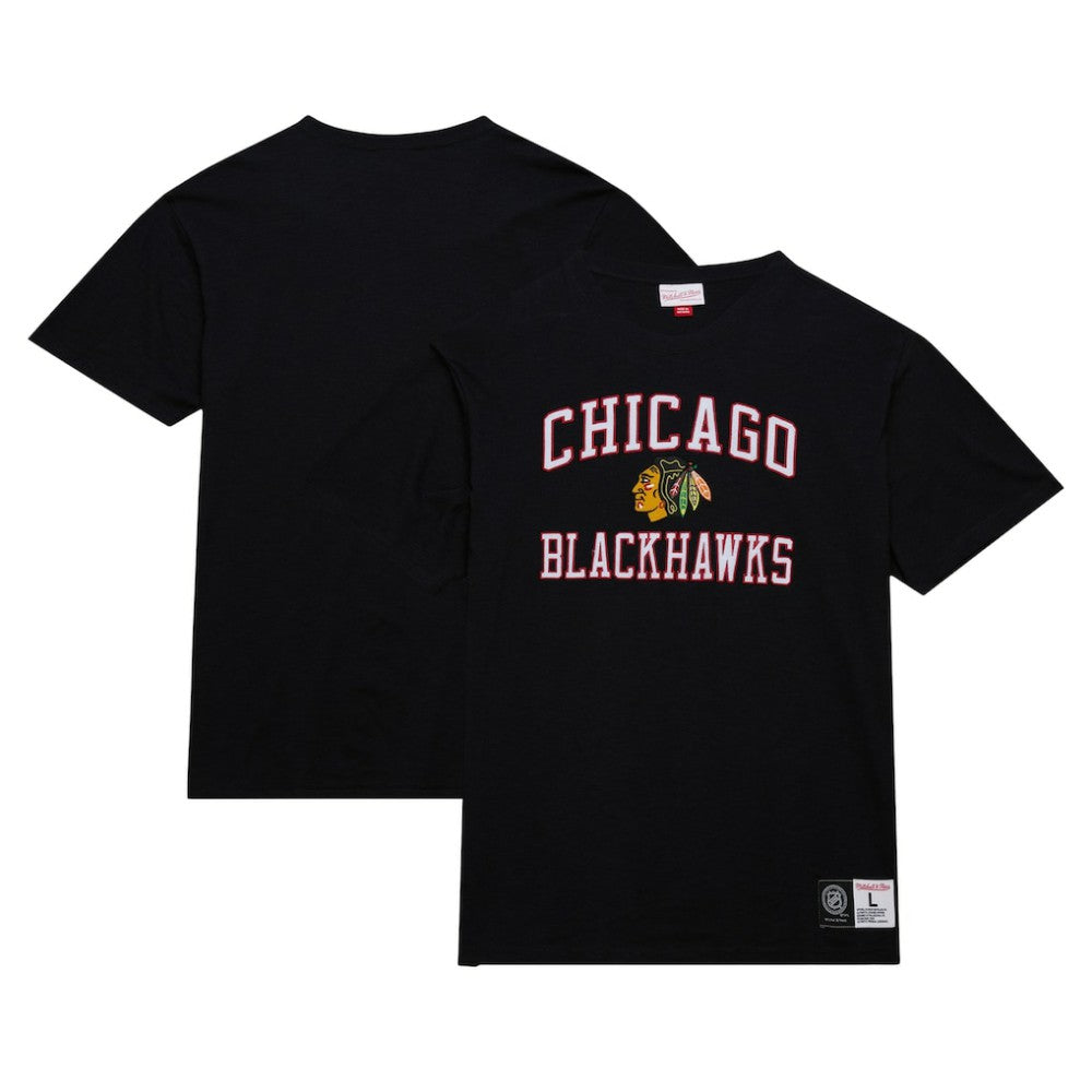 NHL Black Chicago Blackhawks Mitchell & Ness Legendary Slub T-Shirt