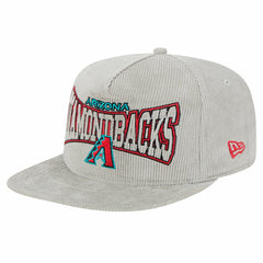 MLB New Era Arizona Diamondbacks Gray Corduroy Golfer Snapback Hat