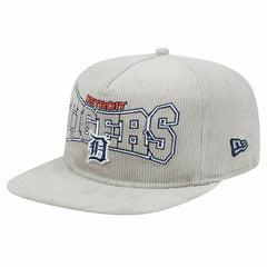 MLB New Era Detroit Tigers Gray Corduroy Golfer Snapback Hat