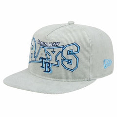 MLB New Era Tampa Bay Rays Gray Corduroy Golfer Snapback Hat