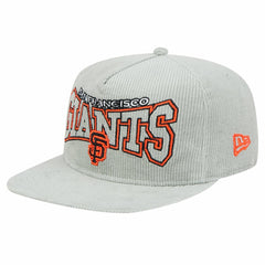 MLB New Era San Francisco Giants Gray Corduroy Golfer Snapback Hat