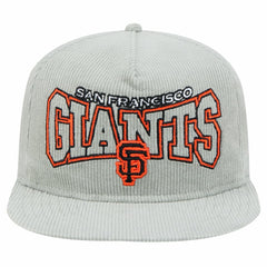 MLB New Era San Francisco Giants Gray Corduroy Golfer Snapback Hat