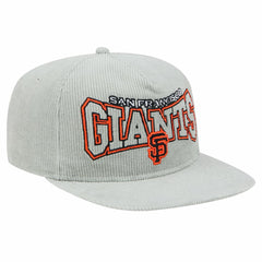MLB New Era San Francisco Giants Gray Corduroy Golfer Snapback Hat