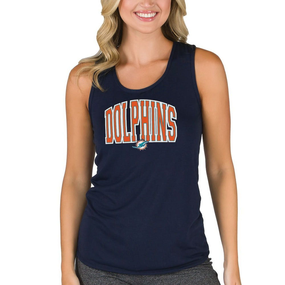 Concepts Sport Women's Marathon Racer Back Tank Top - Miami Dolphins