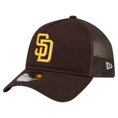 MLB San Diego Padres New Era 9FORTY A-Frame Trucker Adjustable Hat