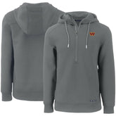 Cutter & Buck Primary Mark Roam Eco Recycled Half-Zip Pullover Hoodie - Washington Commanders