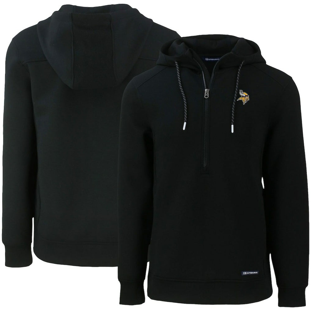 Cutter & Buck Primary Mark Roam Eco Recycled Half-Zip Pullover Hoodie - Minnesota Vikings