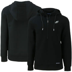 Cutter & Buck Primary Mark Roam Eco Recycled Half-Zip Pullover Hoodie - Philadelphia Eagles