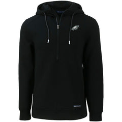 Cutter & Buck Primary Mark Roam Eco Recycled Half-Zip Pullover Hoodie - Philadelphia Eagles
