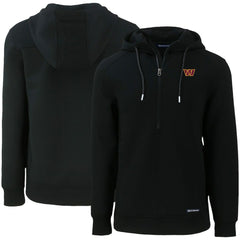 Cutter & Buck Primary Mark Roam Eco Recycled Half-Zip Pullover Hoodie - Washington Commanders