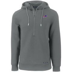 Cutter & Buck Primary Mark Roam Eco Recycled Half-Zip Pullover Hoodie - Buffalo Bills
