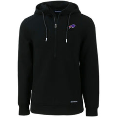 Cutter & Buck Primary Mark Roam Eco Recycled Half-Zip Pullover Hoodie - Buffalo Bills