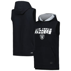 MSX by Michael Strahan Captain Sleeveless Hoodie T-Shirt - Las Vegas Raiders