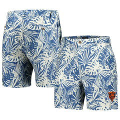 Margaritaville Sandwashed Monstera Print Amphib Shorts - Chicago Bears