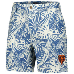 Margaritaville Sandwashed Monstera Print Amphib Shorts - Chicago Bears