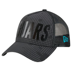 Midnight Ink Tonal Text A-Frame Trucker 9FORTY Adjustable Hat - Jacksonville Jaguars