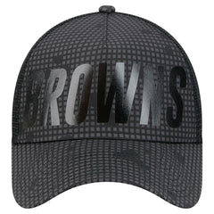 Throwback Midnight Ink Tonal Text A-Frame Trucker 9FORTY Adjustable Hat - Cleveland Browns