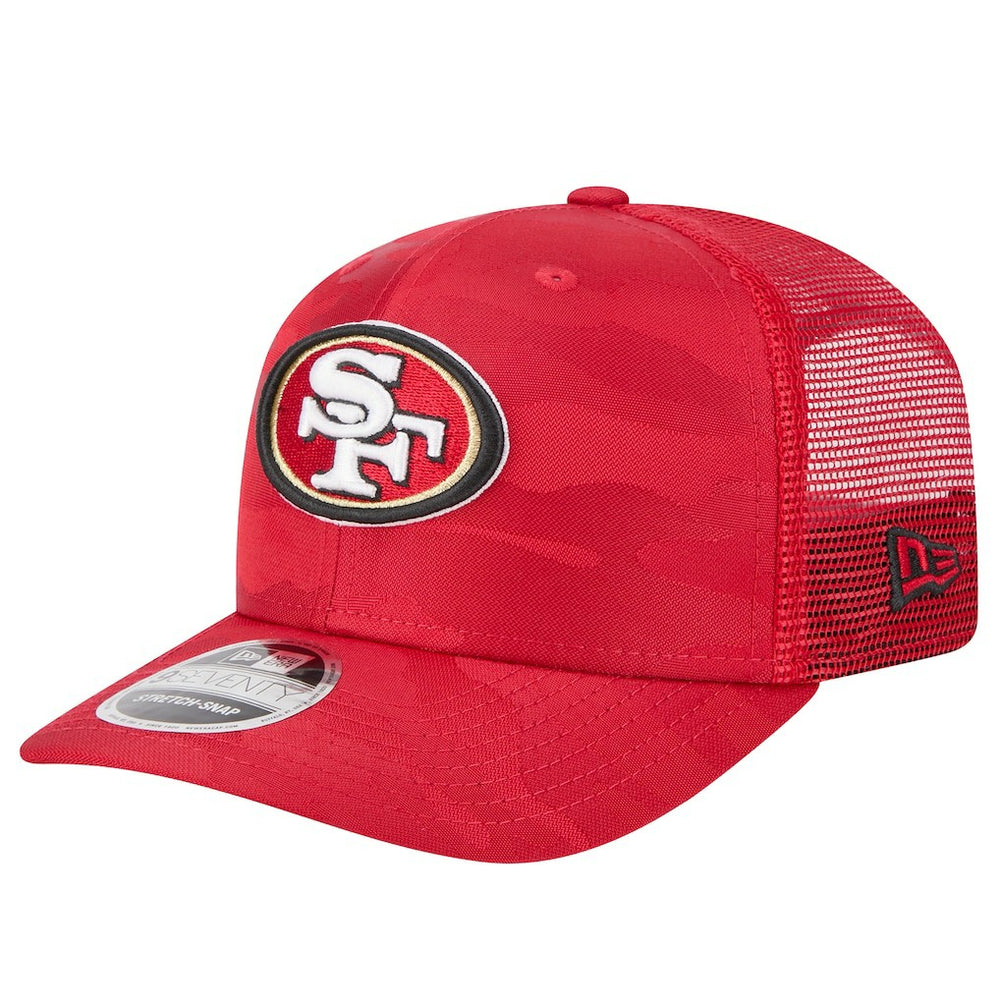 Adventure Camo Trucker 9SEVENTY Stretch-Snap Adjustable Hat - San Francisco 49ers
