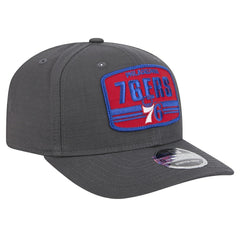NBA Philadelphia 76ers Team Elevated Patch 9SEVENTY Adjustable Hat