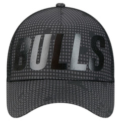 NBA Chicago Bulls Male Adult Midnight Ink Tonal A-Frame Trucker 9FORTY Adjustable Hat