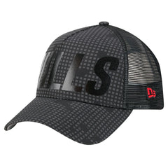 NBA Chicago Bulls Male Adult Midnight Ink Tonal A-Frame Trucker 9FORTY Adjustable Hat