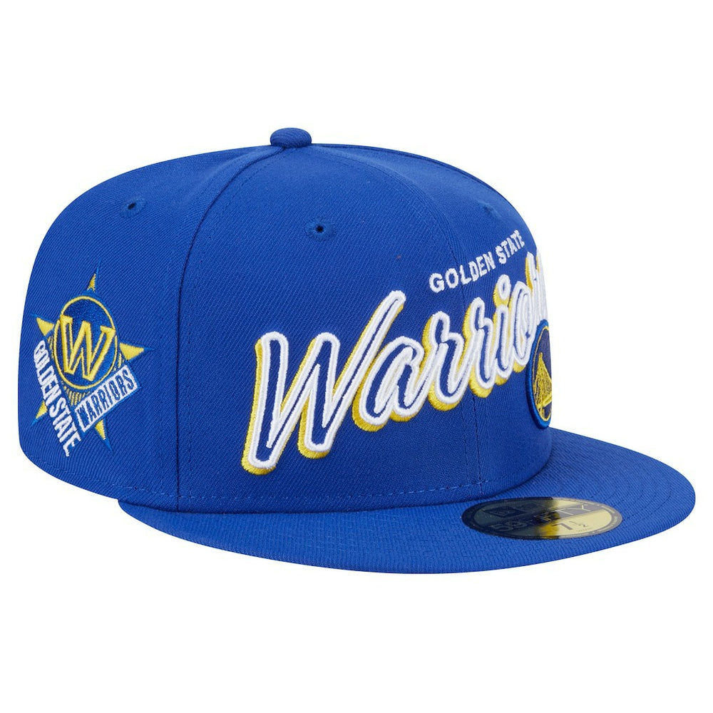 NBA Golden State Warriors Sport Night Script Sided 59FIFTY Fitted Hat sale