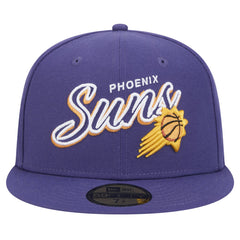 NBA Phoenix Suns Sport Night Script Sided 59FIFTY Fitted Hat