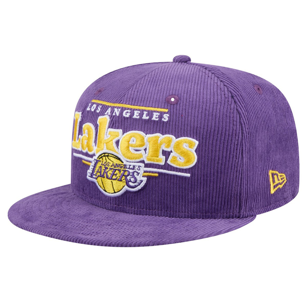 NBA Los Angeles Lakers Throwback Display Corduroy 9FIFTY Snapback Hat