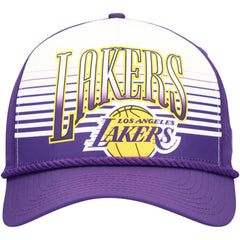 NBA Los Angeles Lakers Purple Throwback Gradient A-Frame 9FORTY Adjustable Hat
