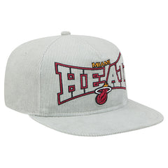 NBA Miami Heat Throwback Corduroy Golfer Snapback Hat