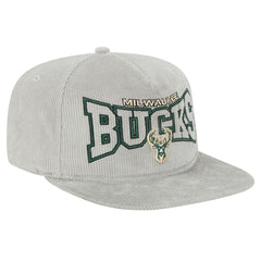 NBA Milwaukee Bucks Throwback Corduroy Golfer Snapback Hat