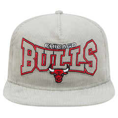NBA Chicago Bulls Throwback Corduroy Golfer Snapback Hat
