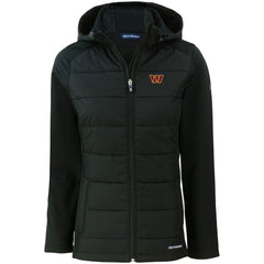 Cutter & Buck Women's Evoke PrimaLoft Hybrid Eco Softshell Recycled Full-Zip Hooded Jacket - Washington Commanders