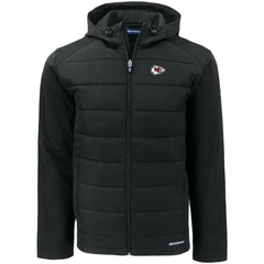 Cutter & Buck Evoke PrimaLoft Hybrid Eco Softshell Recycled Full-Zip Hooded Jacket - Kansas City Chiefs