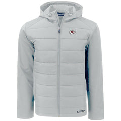 Cutter & Buck Evoke PrimaLoft Hybrid Eco Softshell Recycled Full-Zip Hooded Jacket - Kansas City Chiefs
