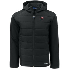 Cutter & Buck Evoke PrimaLoft Hybrid Eco Softshell Recycled Full-Zip Hooded Jacket - New York Giants